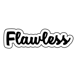 Flawless Sticker (Black)
